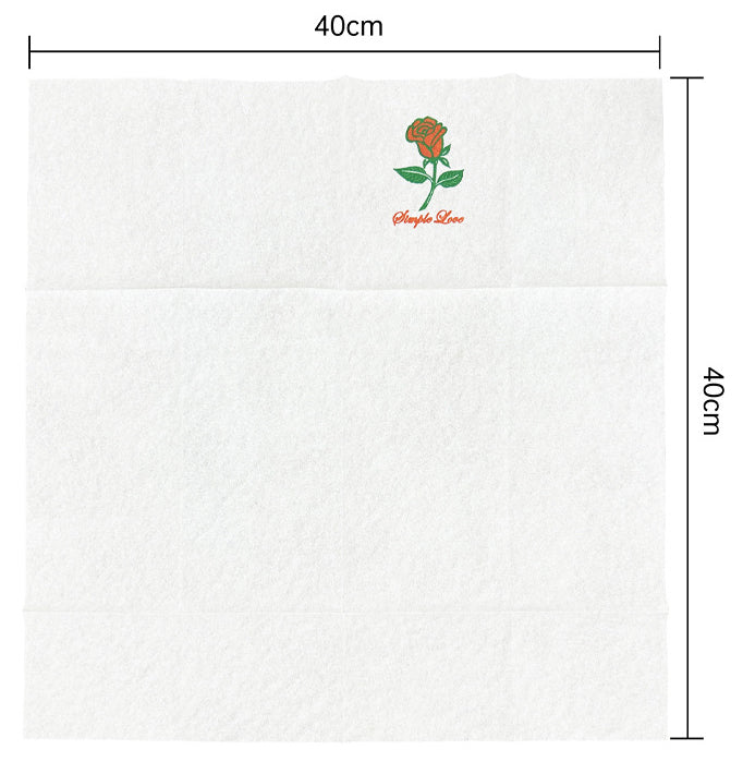 Custom Logo Rose Pocket Napkins – Disposable Linen-Like Paper Napkins with Cutlery Holder & Placemat, Ideal for Restaurants, Parties & Weddings HL31NP04